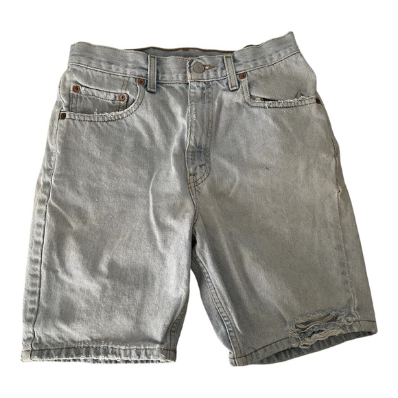Levi's Pants - Vintage 505 Levi’s Light Wash High Rise Y2K Bermuda Shorts size 30